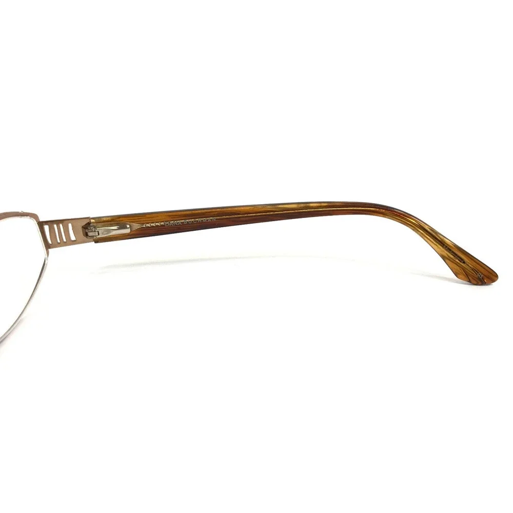 Dana Buchman Eyeglasses Frames Daphne BZ Bronze Brown Gold Wire Rim 51-17-135